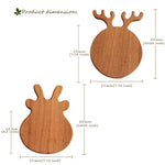 Antler Shape Exquisite Wooden Pizza Stones