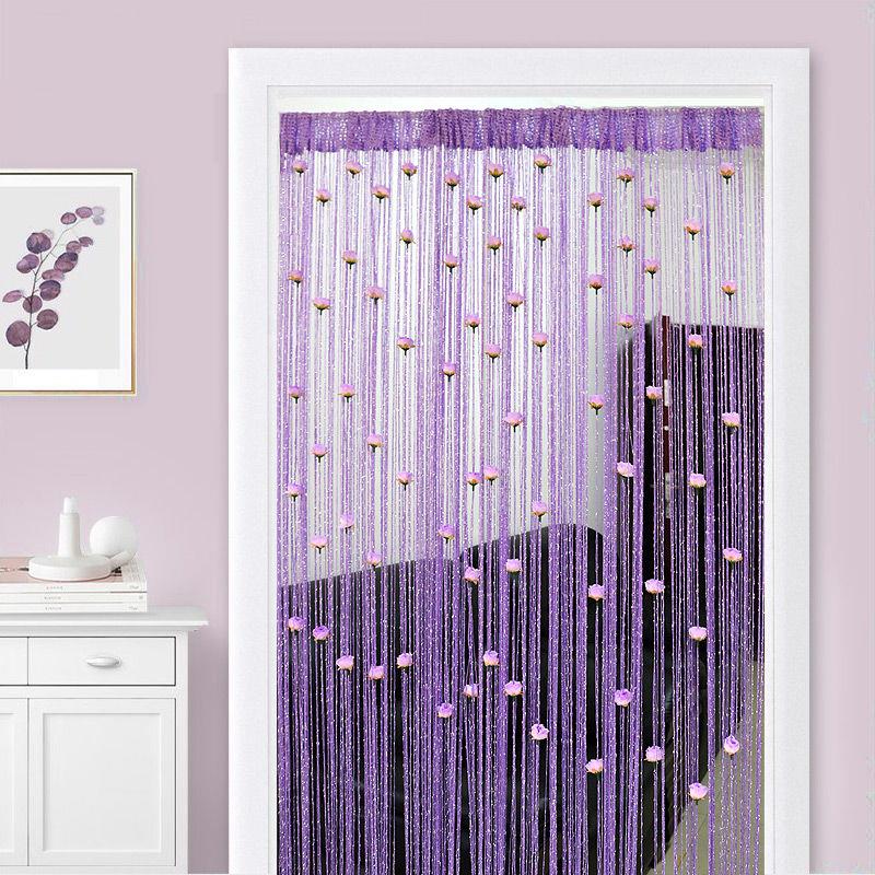 Floral Decorative Hanging Room Divider Curtain