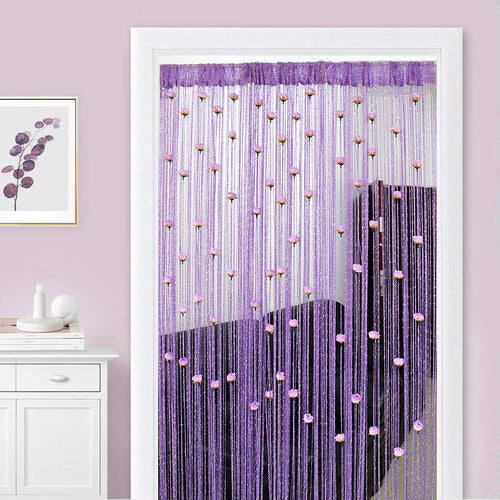Floral Decorative Hanging Room Divider Curtain - Image 0