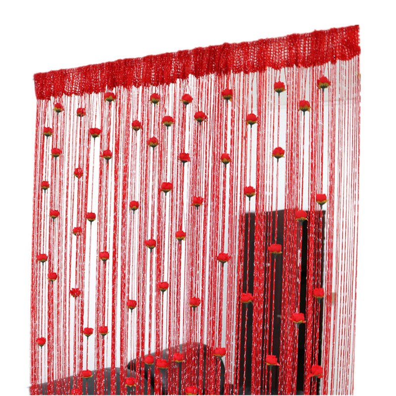 Floral Decorative Hanging Room Divider Curtain