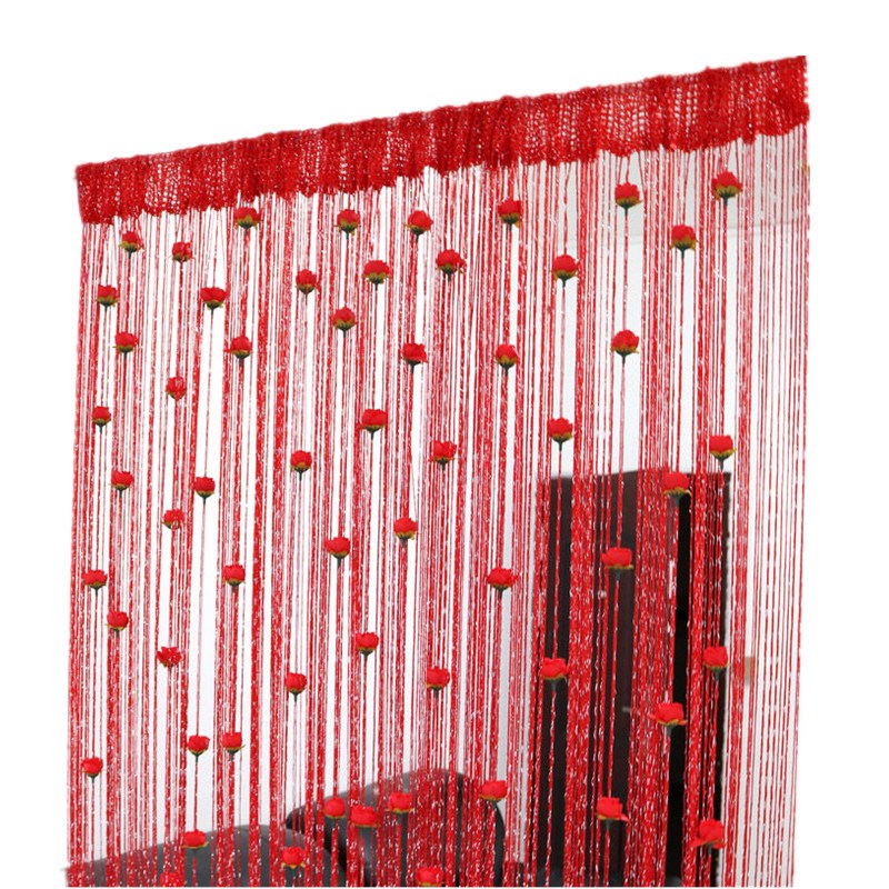 Floral Decorative Hanging Room Divider Curtain - Image 3