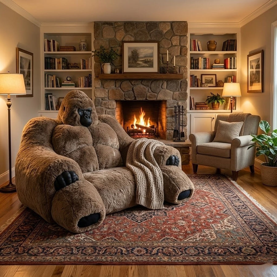 Giant Alpha Gorilla Plush Lounge Sofa - Image 3