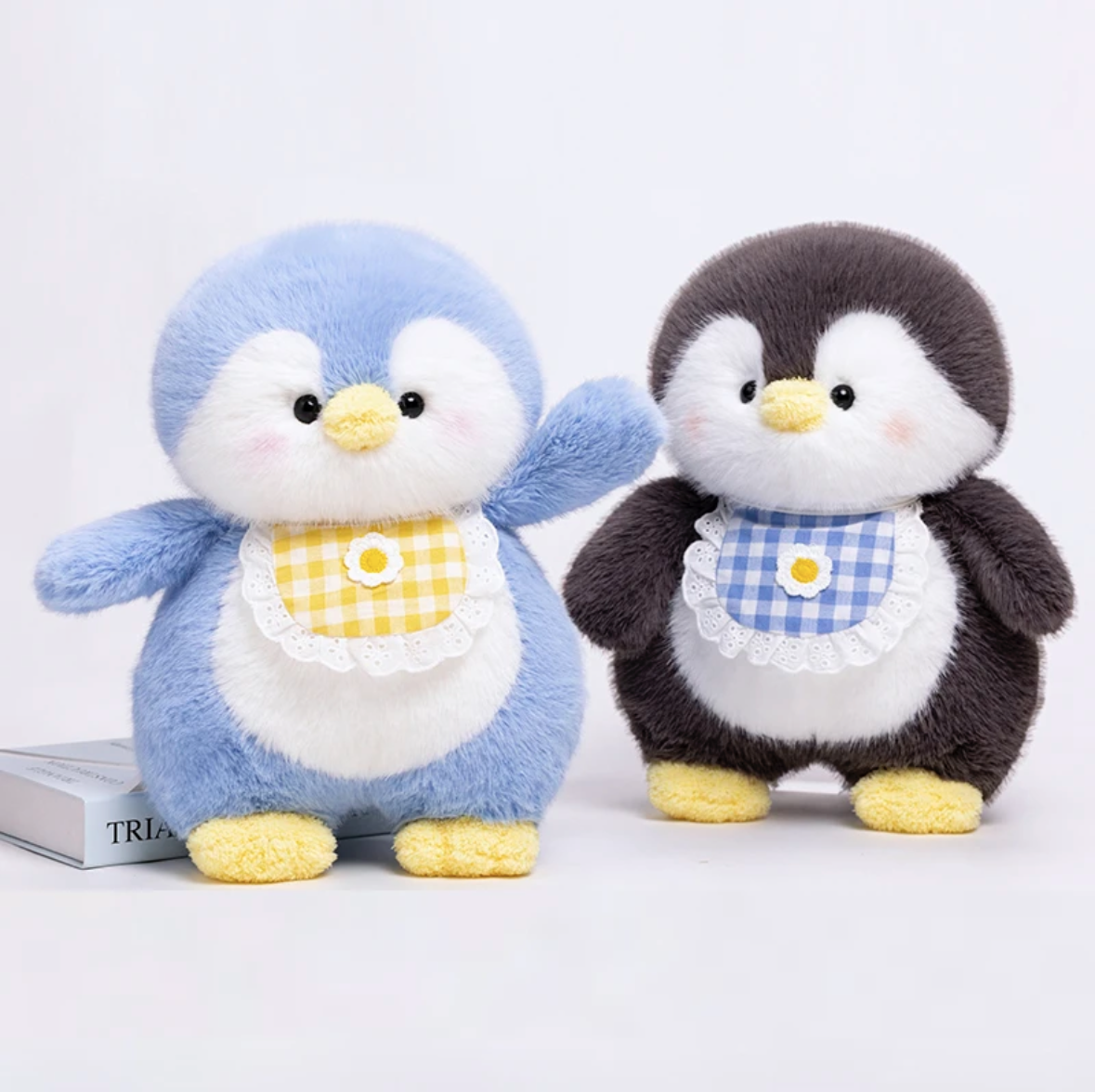 Fluffy Cuddly Happy Penguin Plush