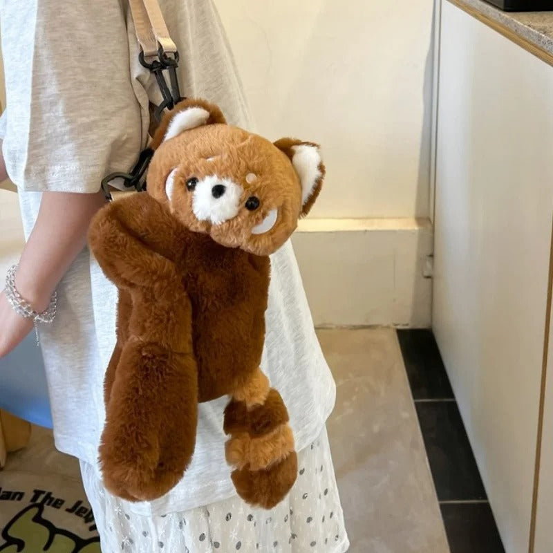 Fluffy Teddy Bear Shoulder Bag