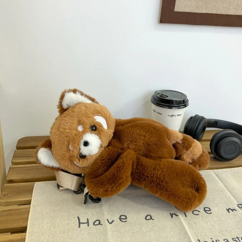 Fluffy Teddy Bear Shoulder Bag - Image 5