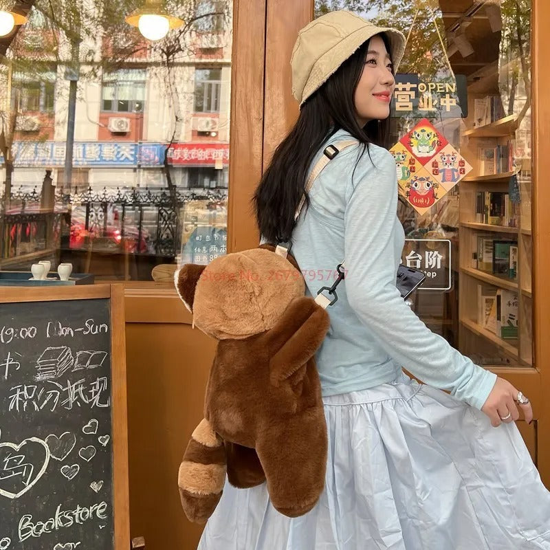 Fluffy Teddy Bear Shoulder Bag - Image 2
