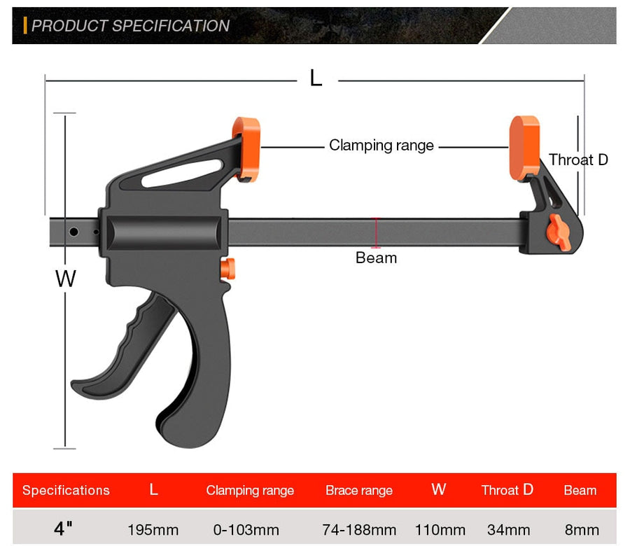 Quick Ratchet Wood Clamp Tool - Image 6