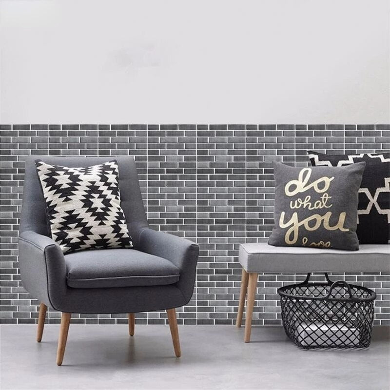 3D Self-Adhesive Cobblestone Wall Stickers