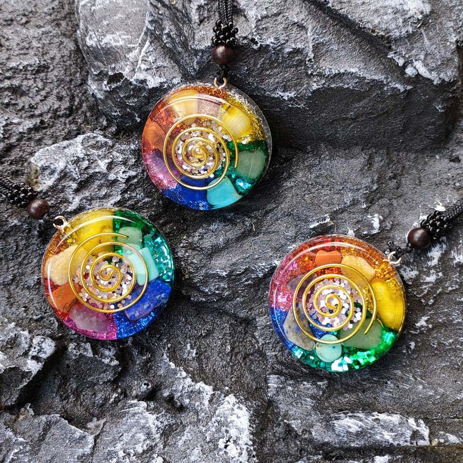 Meditation Helper Geometric Pendant Necklace - Image 3