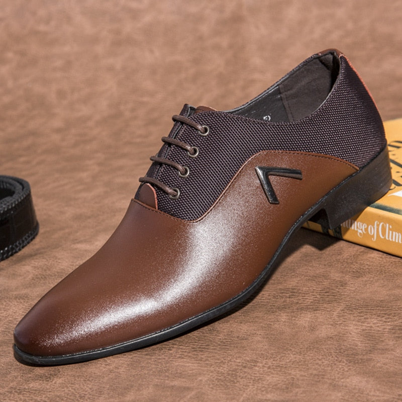 Urban Elite Leather Business Men Casual Oxford Shoes - Image 4
