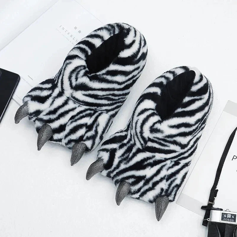 Furry Monster Claw Slippers - Image 3