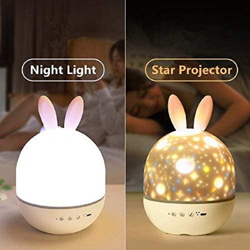 LED Universe Stars Bunny Projector Night Light - Image 7