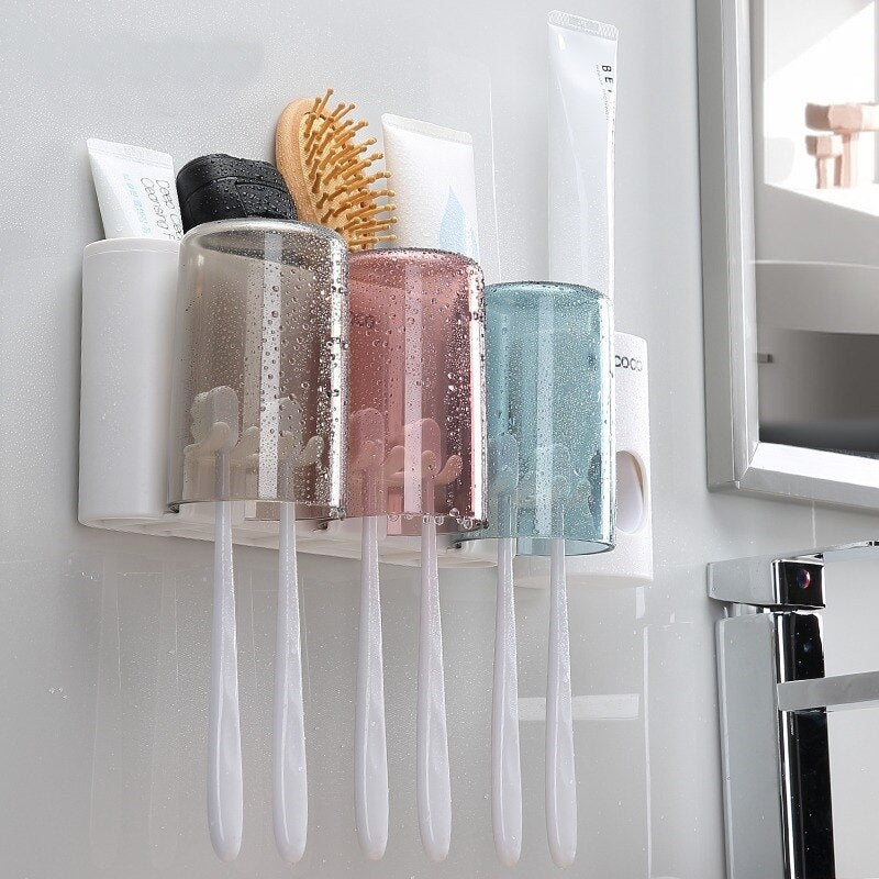 Universal Bathroom Organizer Multifunctional Toothbrush Holder - Image 1