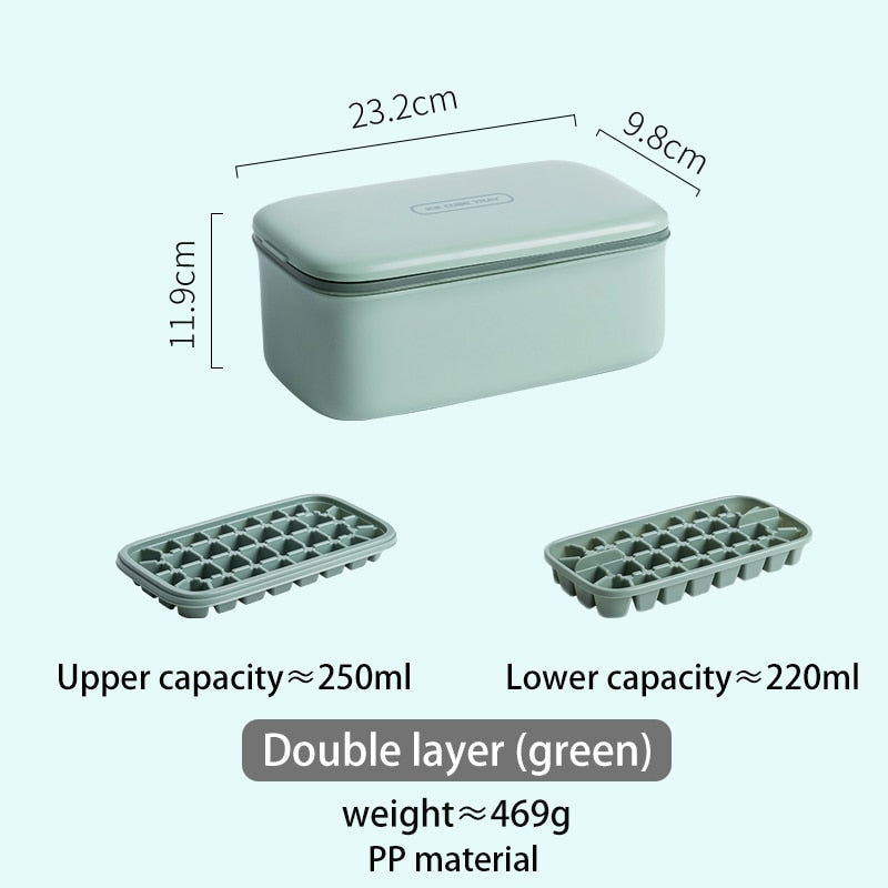 Double Layer Ice Mold Storage Box