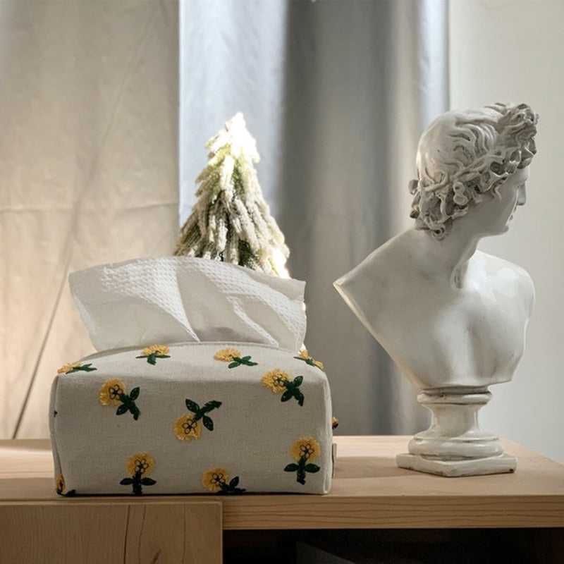 Japanese Style Environment Friendly Flower Tissue Box - Image 3