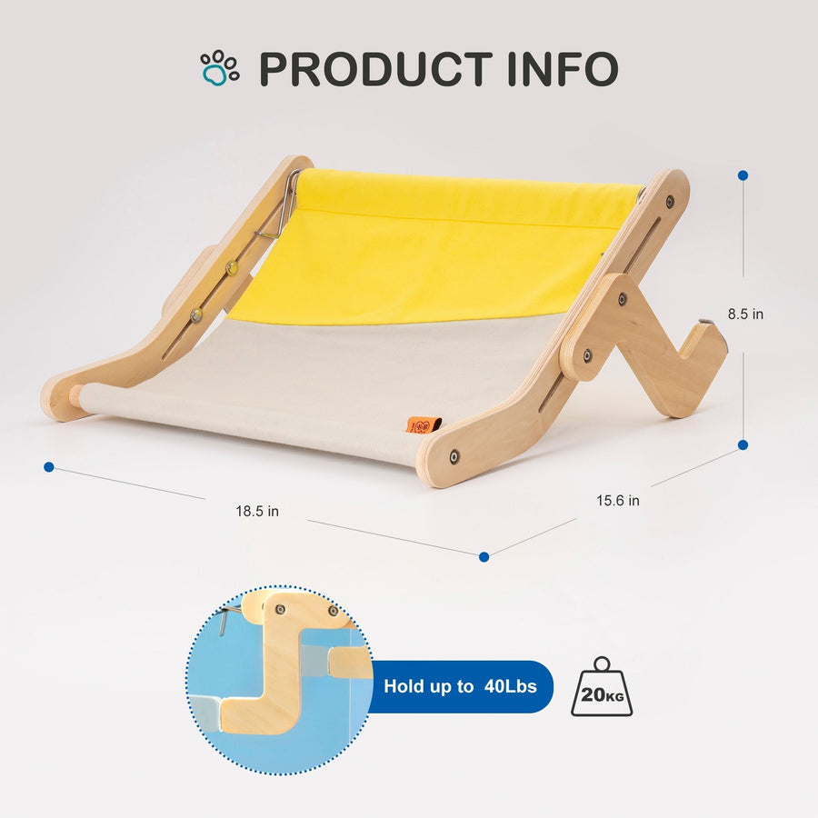 Wooden Window Cat Hanging Bed - Image 11
