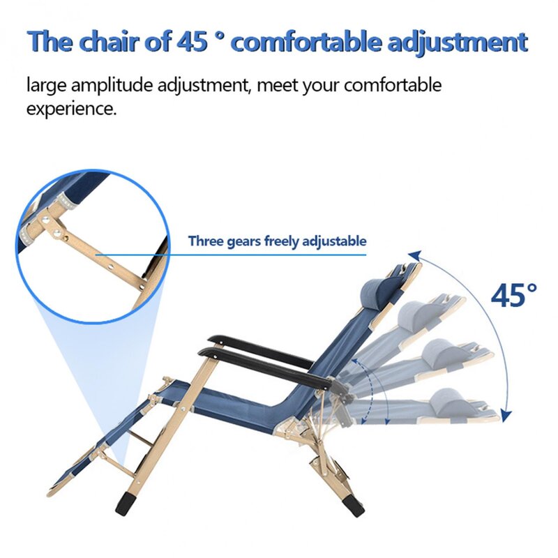 Foldable Metal Modern Camping Lounge Chair - Image 6