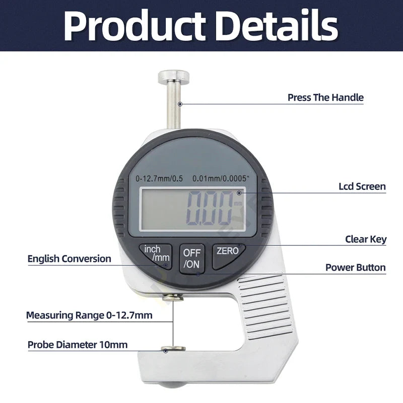 High-Sensitivity Digital Thickness Measuring Tool - Image 5