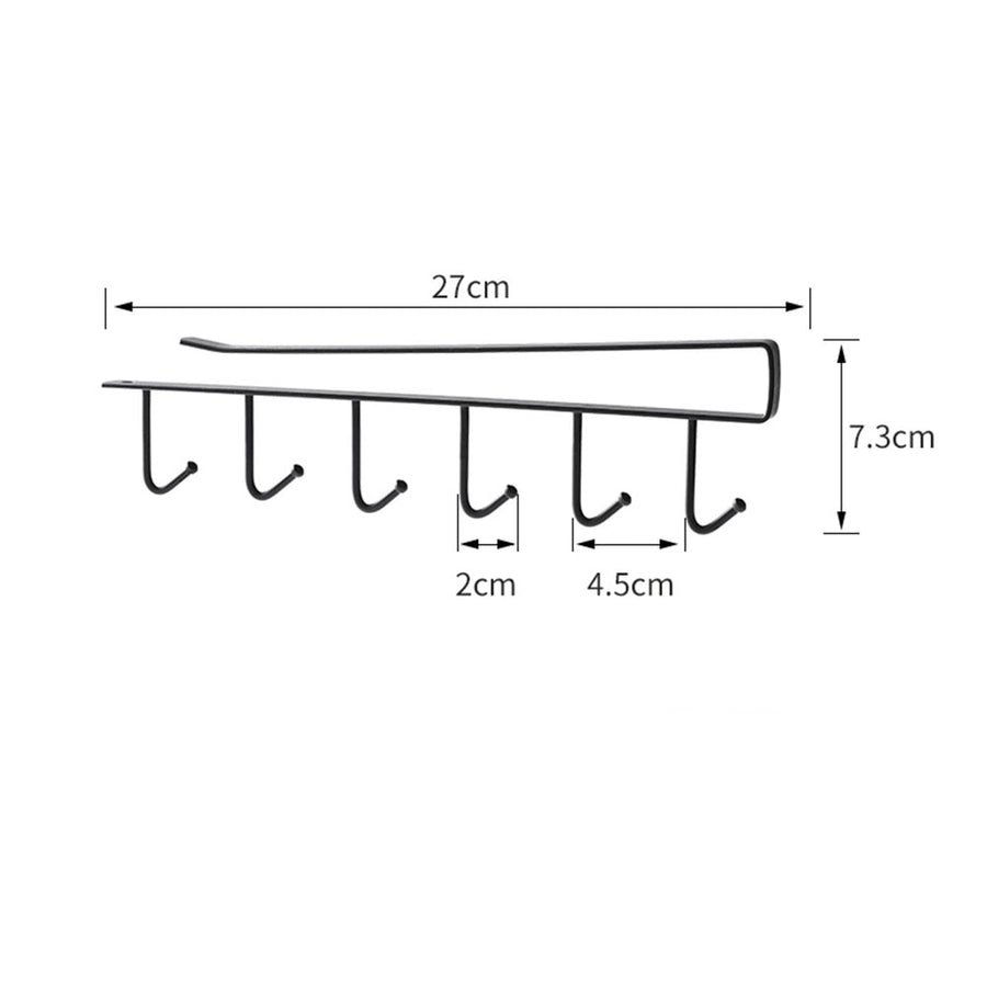 Kitchen Under Cabinet Organizer Hook Rack - Image 7