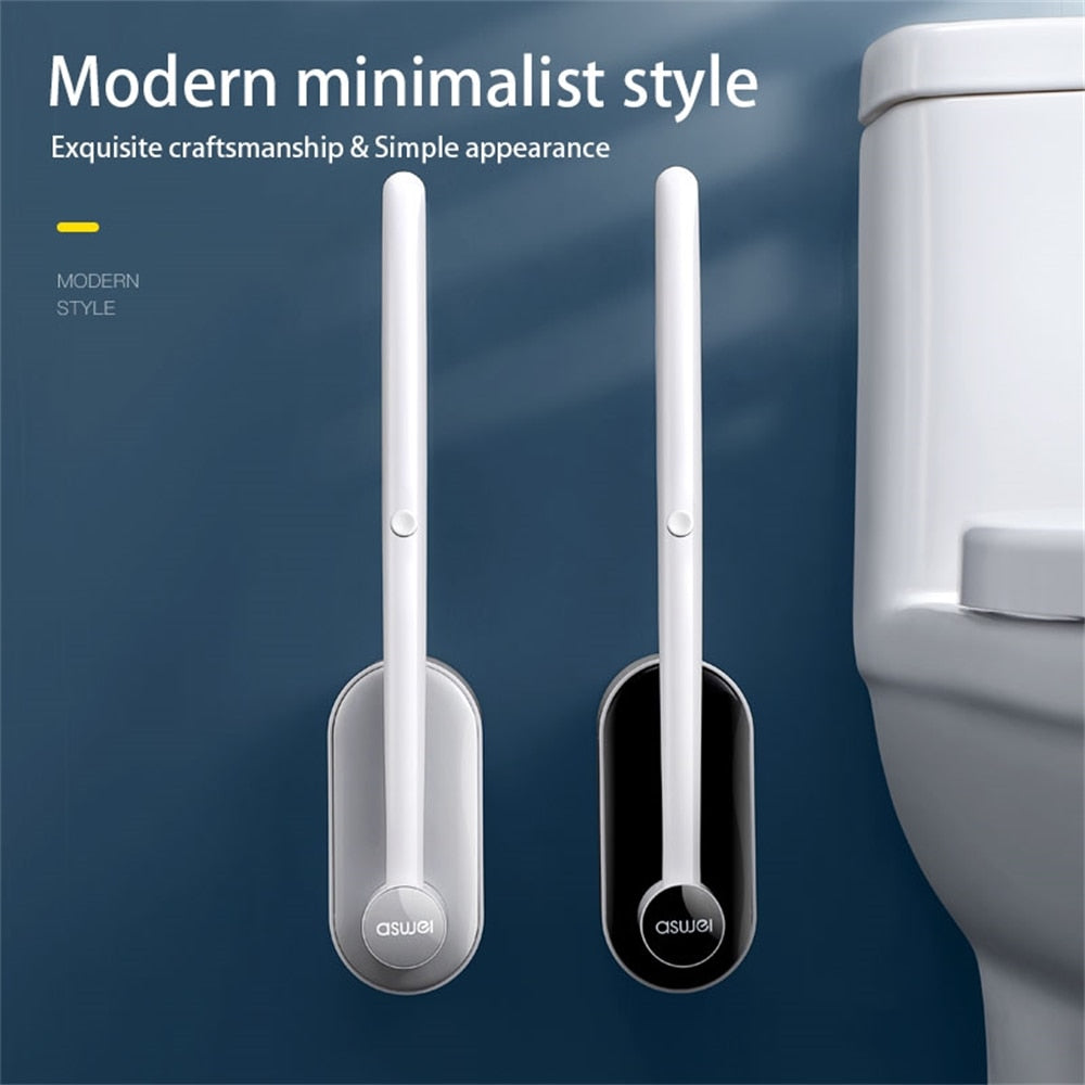 Long Handle Disposable Toilet Brush Set