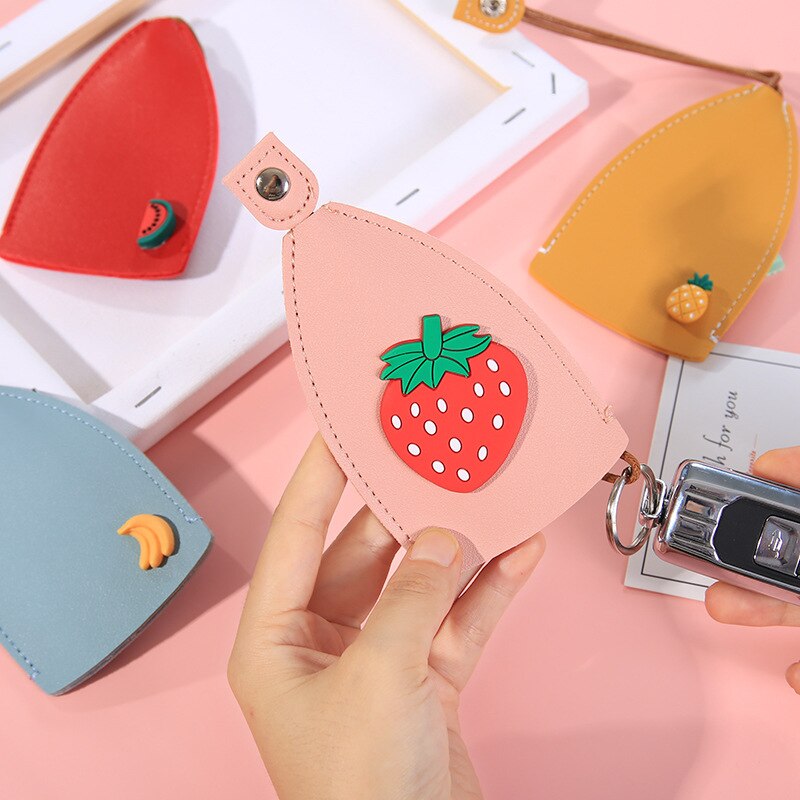Cute Fruits Leather Key Holder - Image 1