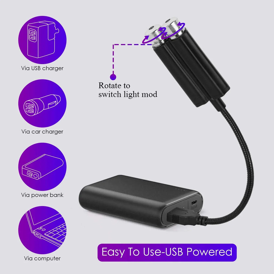 Colorful Sky Sound Activated LED Projector Night Light - Image 2