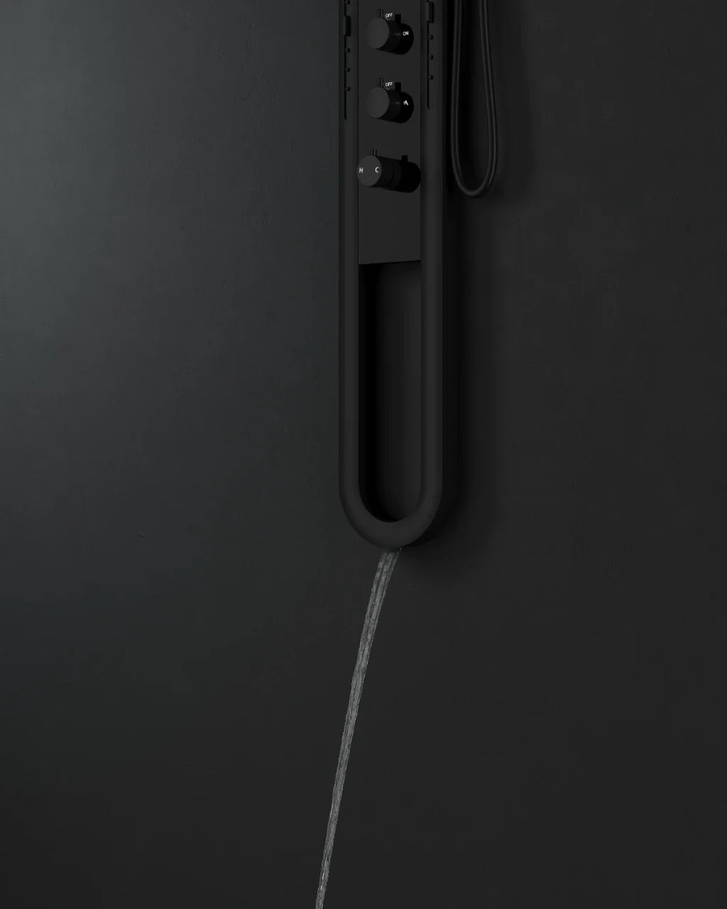 High-flow Thermostatic Digital LED Rainfall Shower Set - Image 2