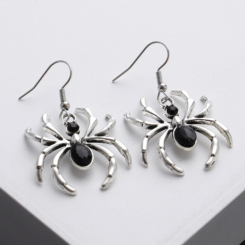 Black Spider Artsy Mystical Earrings - Image 8