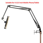 Long Arm Heavy-Duty Desk Mount Tablet Holder