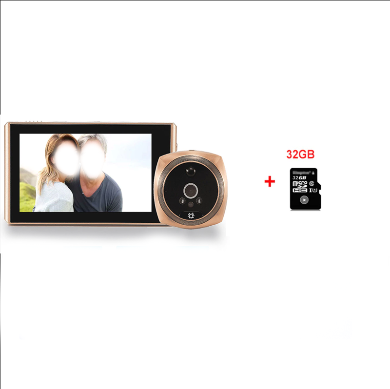 Smart Motion Detector Door Peephole Camera