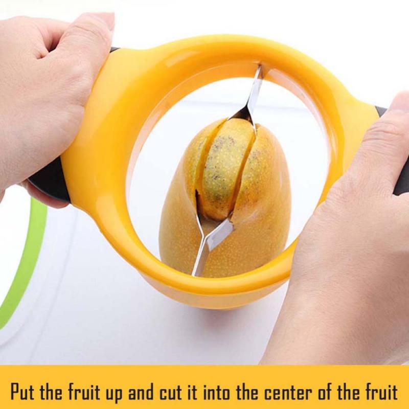 Stainless Steel Mango Slicer Seed Remover - Image 4