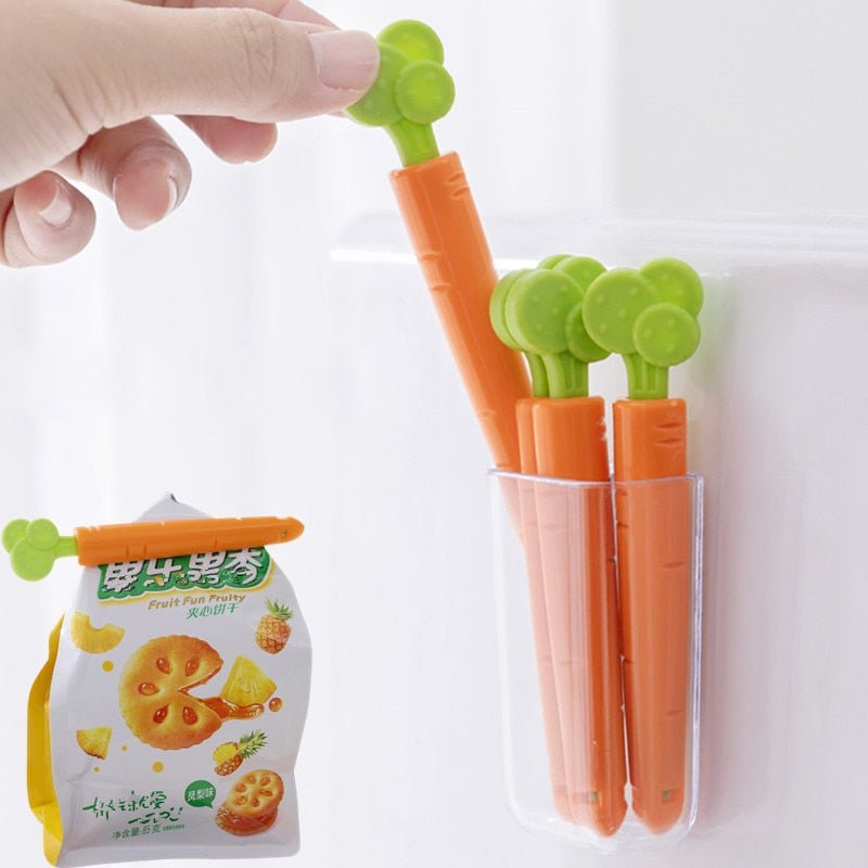 5pcs Sealing Carrot Bag Clips