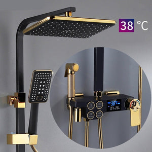Elegant Digital Wall Mounted Smart Thermostatic Bath Faucet - Image 0