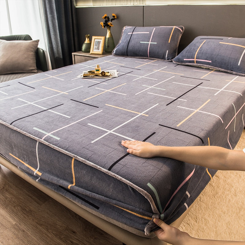 Non-Slip Elastic Thick Soft Mattress Cover - Image 18