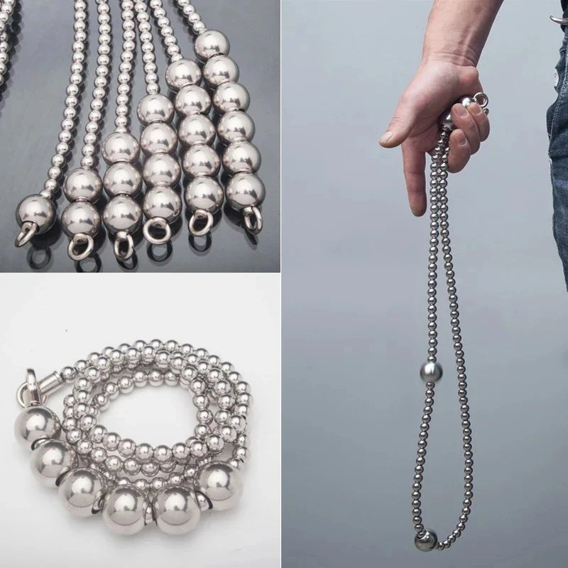 Stainless Steel EDC Self-Defense Bracelet Necklace - Image 2