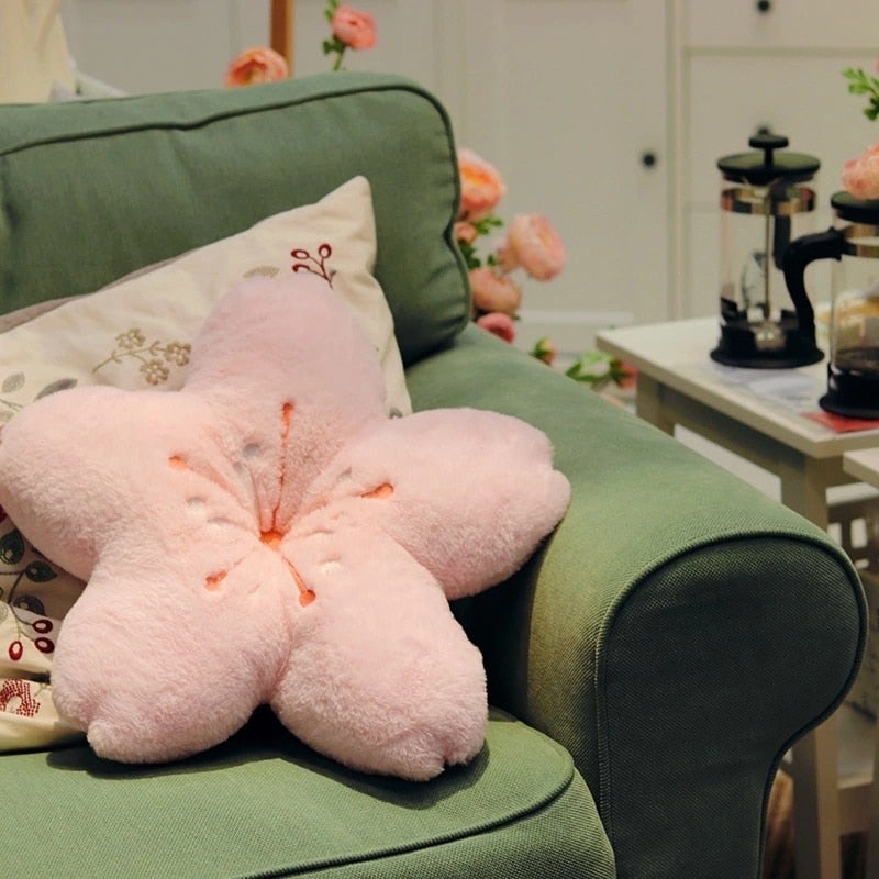 Colorful Cherry Flower Seat Cushion Pillow - Image 3