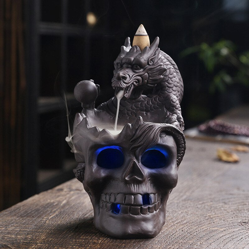 Dragon Skull LED Incense Burner - Image 6
