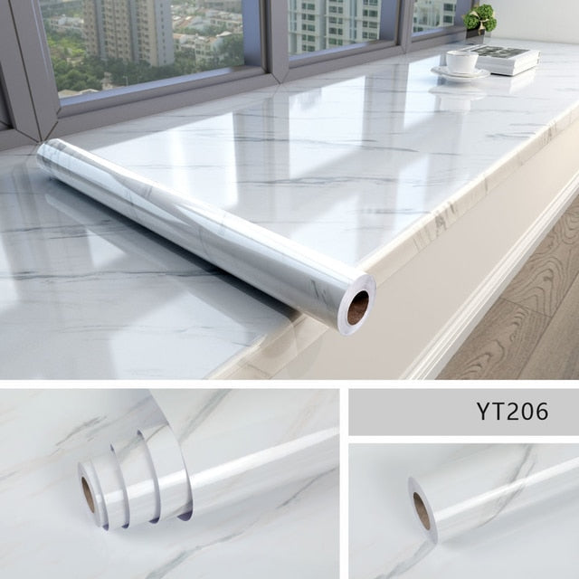 Marble Effect Self-adhesive Waterproof Wallpaper - Image 8