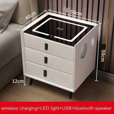 Creative Multifunctional Smart Bedside Speaker Table - Image 17