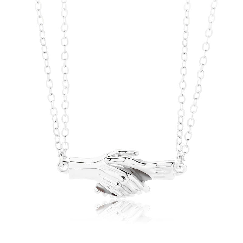 Magnetic Abstract Heart Couple's Necklace - Image 19