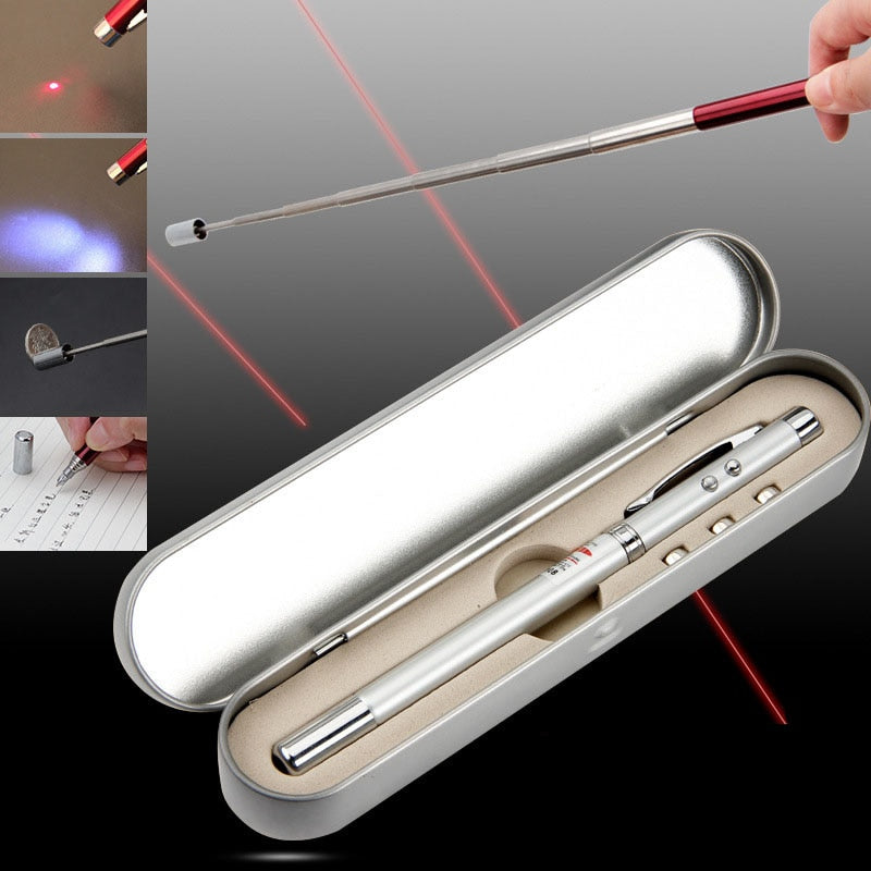 2in1 Telescopic Light Magnetic Pointer Pen