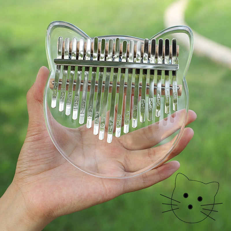 Mini Musical 17 Key Acrylic Thumb Piano - Image 7