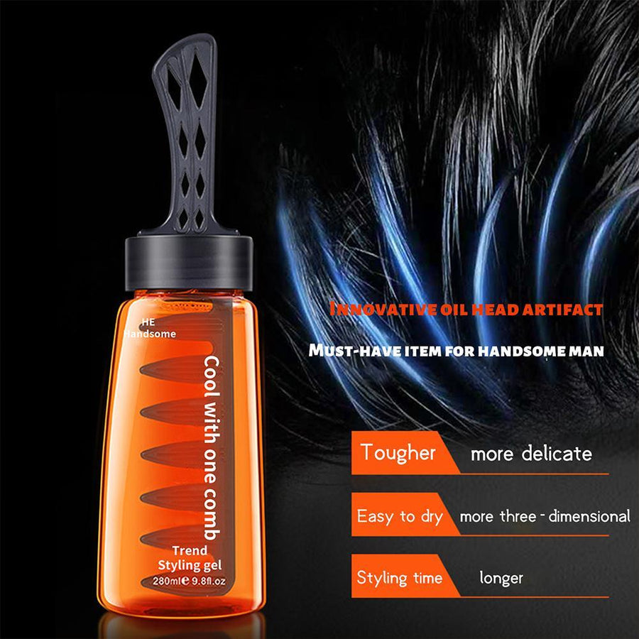 Professional Easy Hair Styling Comb Gel Bottle - Image 2