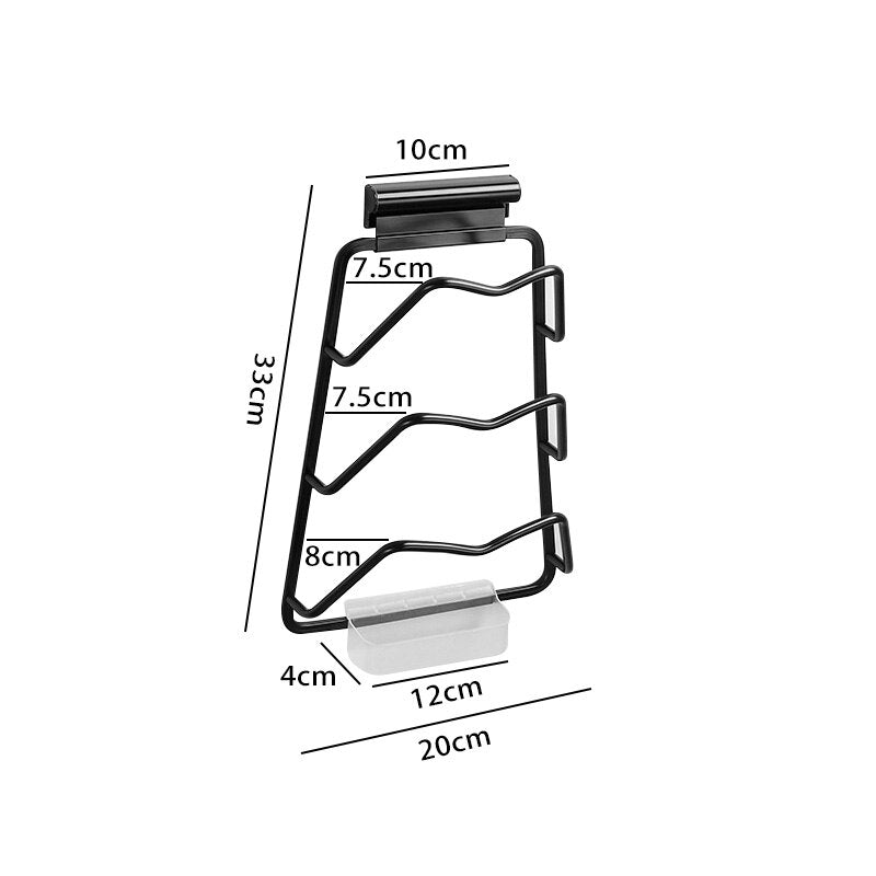 Wall-Mounted Extreme Pot Lid Holder Rack