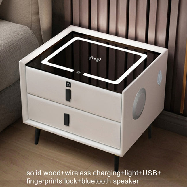 Creative Multifunctional Smart Bedside Speaker Table - Image 19