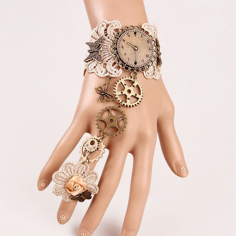 Vintage Full Wrist Mechanic Bracelet Ring - Image 15