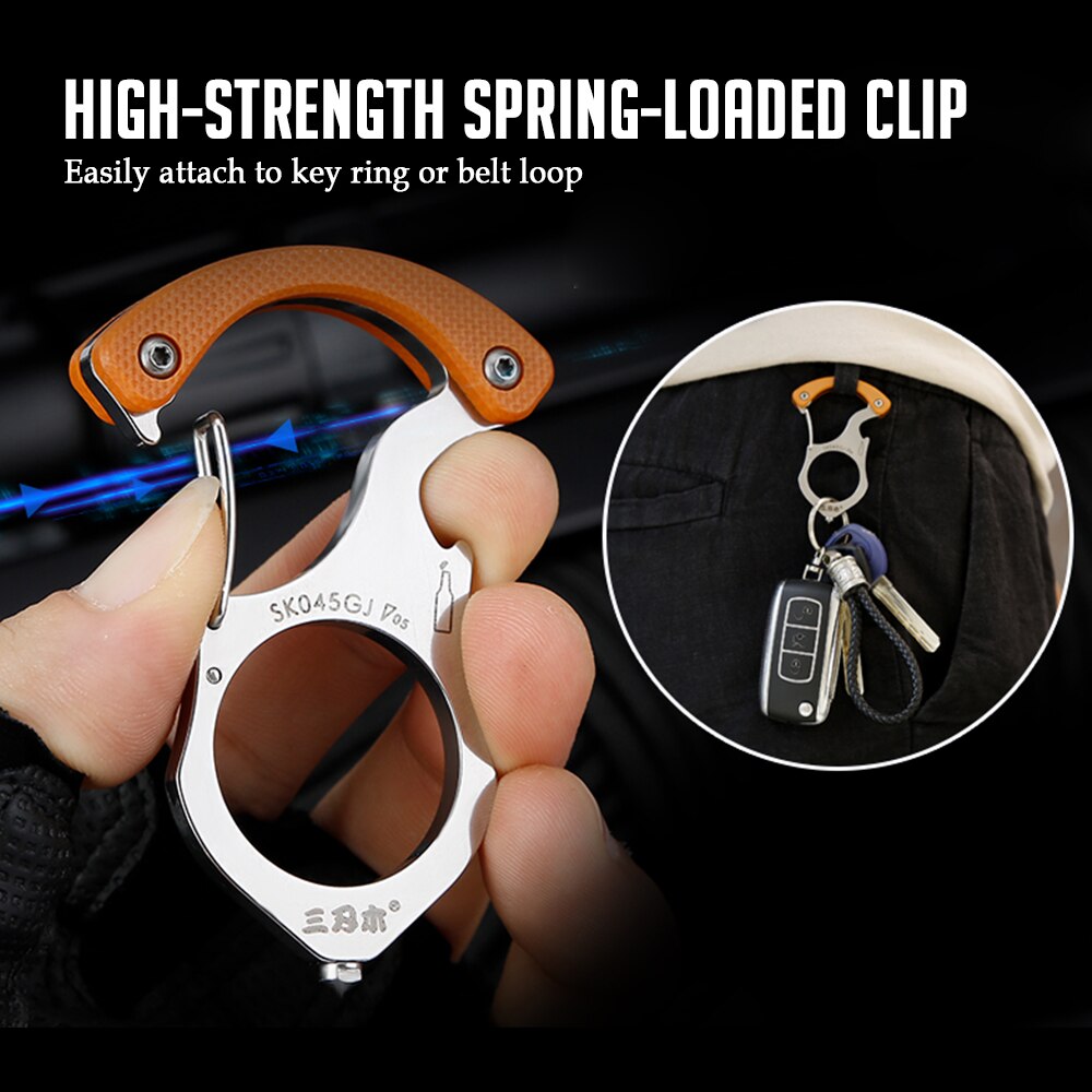 Ultimate Adventure Multi-Tool Ring Keychain