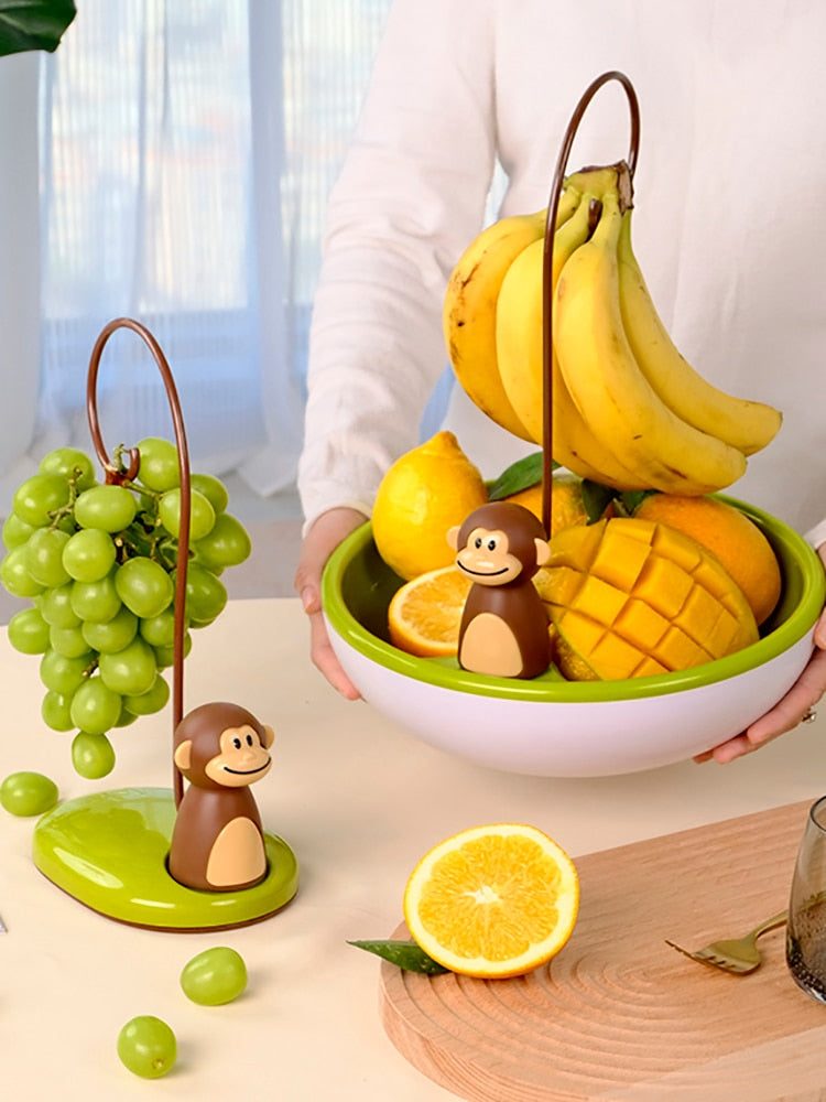 Monkey Shape Kitchen Banana Hanger Stand