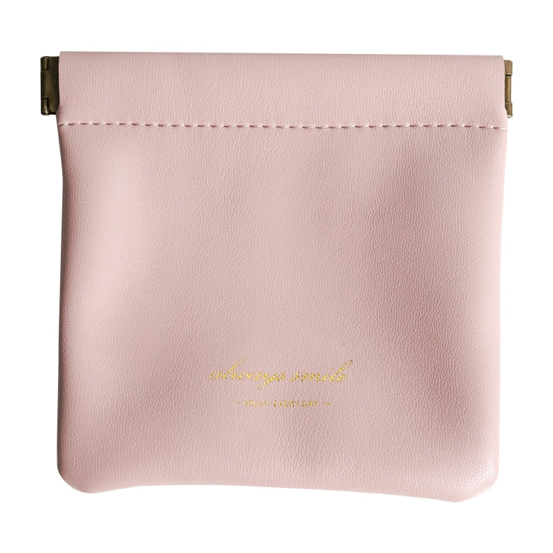 Waterproof Mini Leather Makeup Bag