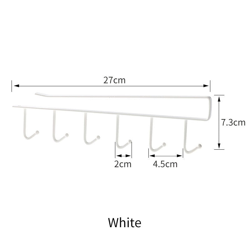 Kitchen Under Cabinet Organizer Hook Rack - Image 5
